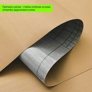 Уцінка Самоклеюча екошкіра в рулоні 1.37х1м х 0.5мм Пісочний BS-00002170 фото