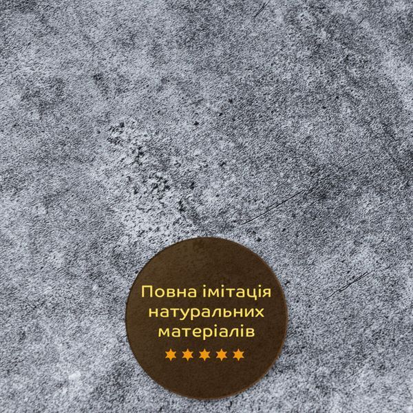 Декоративна ПВХ плита інтер'єрна попелястий мармур 1,22х2,44мх3мм (аналог керамограніту) BS-00001405 фото