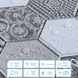 Декоративная ПВХ плитка на самоклейке Оригинальная соты 280х300х5мм, цена за 1 шт. BS-00000670 фото 4