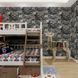 Самоклеющаяся панель 3D квадратная в комнату гостинную балкон под черный кирпич граффити 700x770x6мм BS-00000077 фото 5