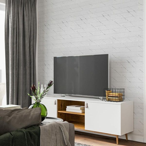 Самоклеюча панель 3D клейка квадратна в кімнату вітальню балкон marble square 700х770х3мм BS-00002262 фото