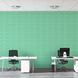 Самоклеюча 3d панель інтер'єрна для стін NEW CULTURAL WALL 70*70cm*5mm GREEN+SILVER BS-00001803 фото 5