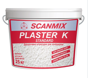 SCANMIX Штукатурка баранець PLASTER K Standart, 25кг 00045 фото